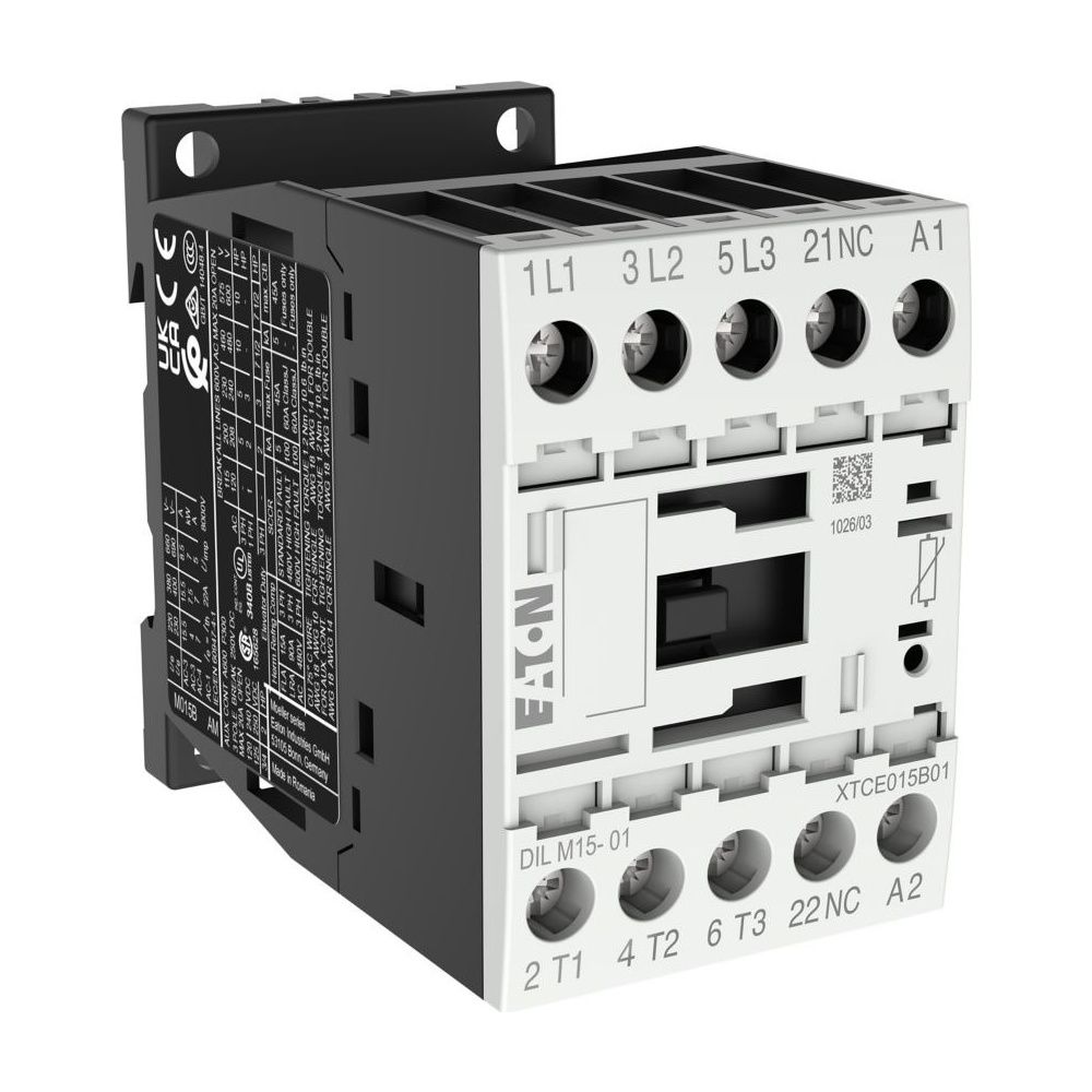Eaton Leistungsschütz DILM DILM15-01(24VDC), 3-polig 7,5kW 24V DC, Schraubklemmen... EATON-290108 4015082901080 (Abb. 3)