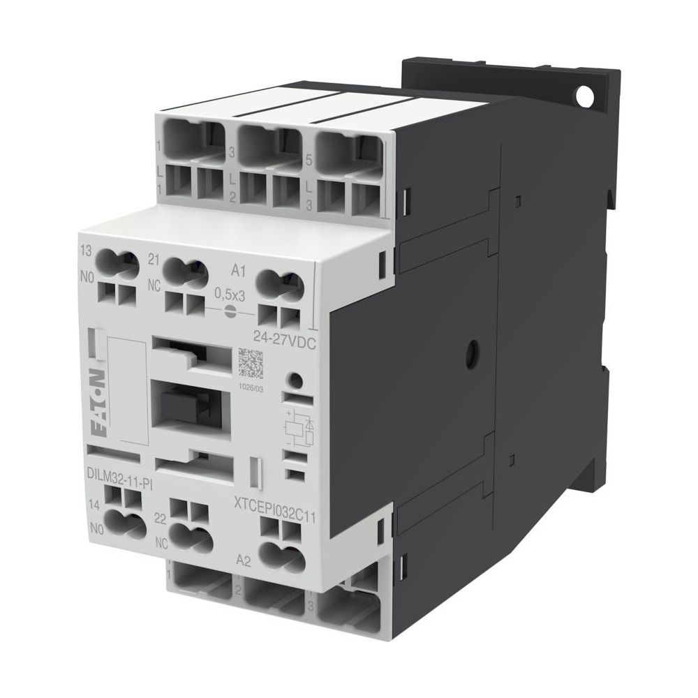 Eaton Leistungsschütz DILM DILM32-11(RDC24)-PI, 3-polig 15kW 32A, Push-in Klemmen, 24-27V... EATON-199293 4015081973774 (Abb. 4)