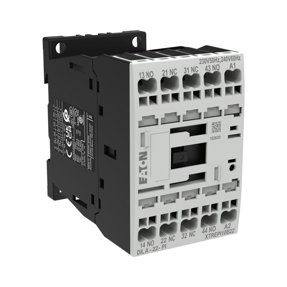 Eaton Hilfsschütz DILA DILA-22(230V50HZ,240V60HZ)-PI, 2S/2Ö, Push-in-Klemmen, 230V/240V, ... EATON-199214 4015081972982 (Abb. 3)