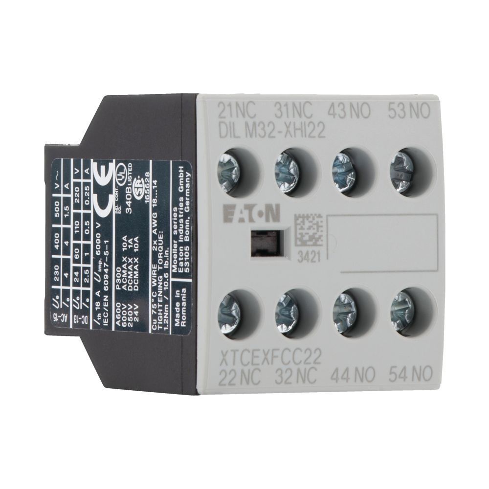 Eaton Hilfsschalterbaustein DILM DILM32-XHI22, 4-polig, 2 S, 2 Ö, Frontbefestigung, Schra... EATON-277377 4015082773779 (Abb. 6)