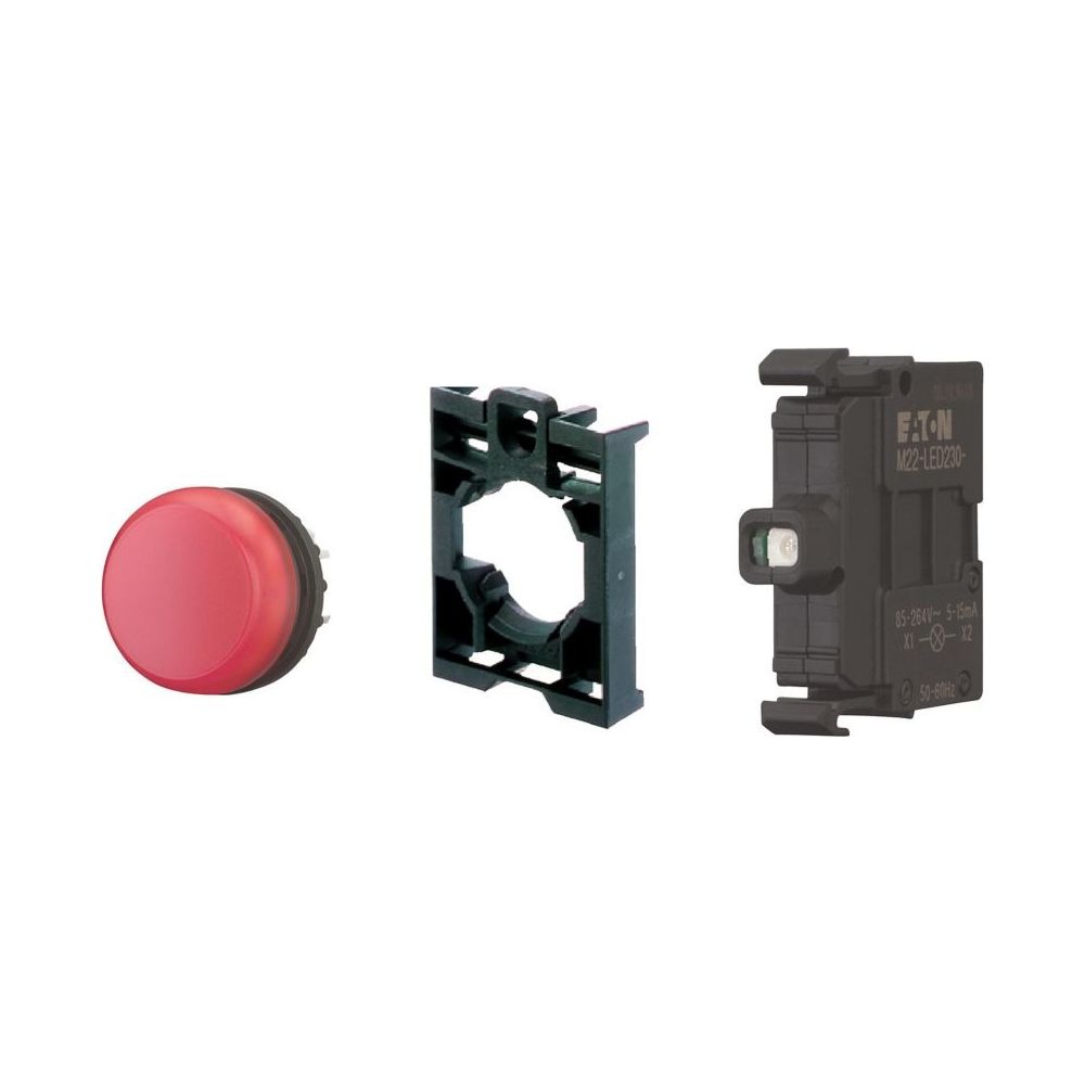 Eaton Leuchtmelder RMQ-Titan M22-L-R-LED230-BVP, 22mm Lochdurchmesser, Rot, Chrom... EATON-132599 4015081295340 (Abb. 2)