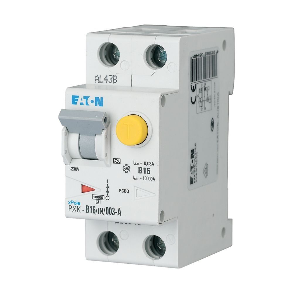 Eaton FI/LS-Schalter xPole PXK-C16/1N/003-A, 16A 30mA C-Charakteristik 1+N, 75x35x80mm... EATON-236964 4015082369644 (Abb. 5)