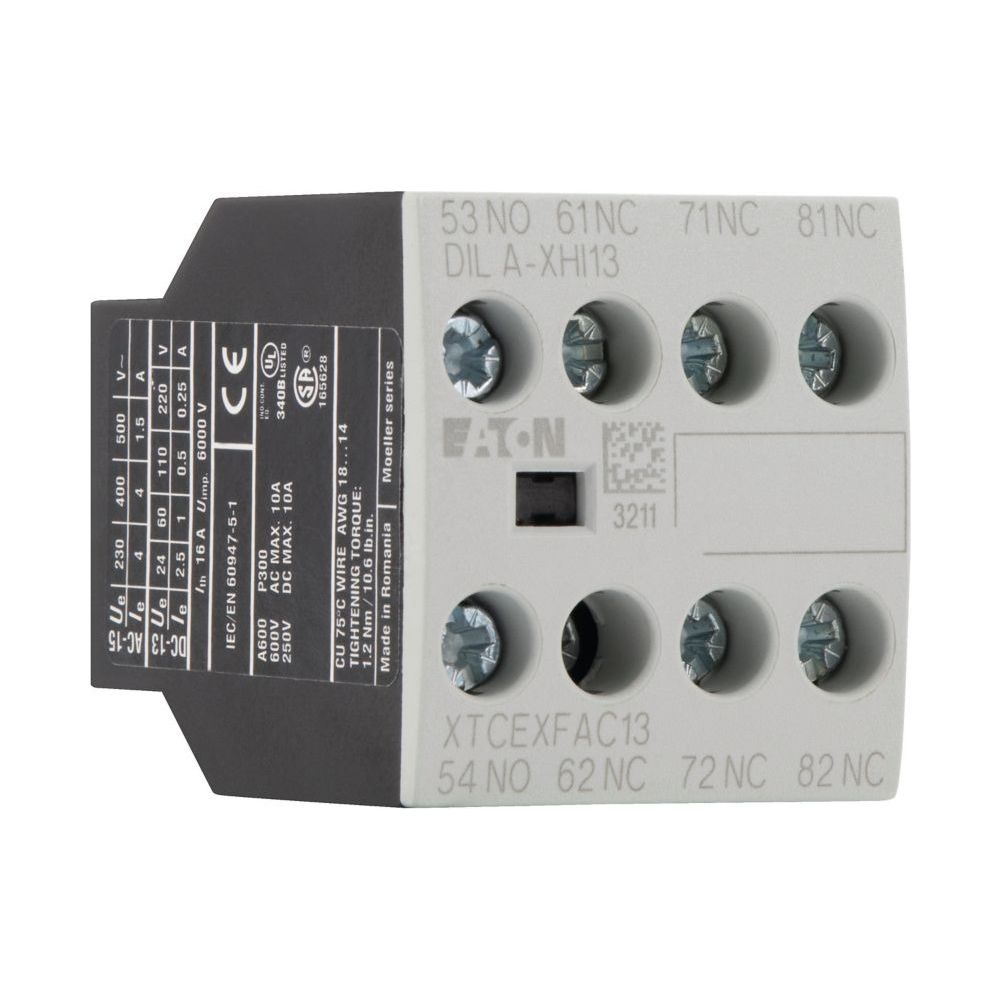 Eaton Hilfsschalterbaustein DILA DILA-XHI13, 16 A, 1 S 3 Ö, Frontbefestigung... EATON-276425 4015082764258 (Abb. 6)