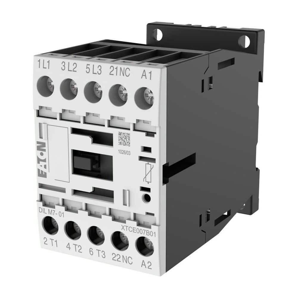 Eaton Leistungsschütz DILM DILM7-01(24VDC), 3kW, 24V DC, 1 Öffner, Schraubklemmen... EATON-276600 4015082766009 (Abb. 4)