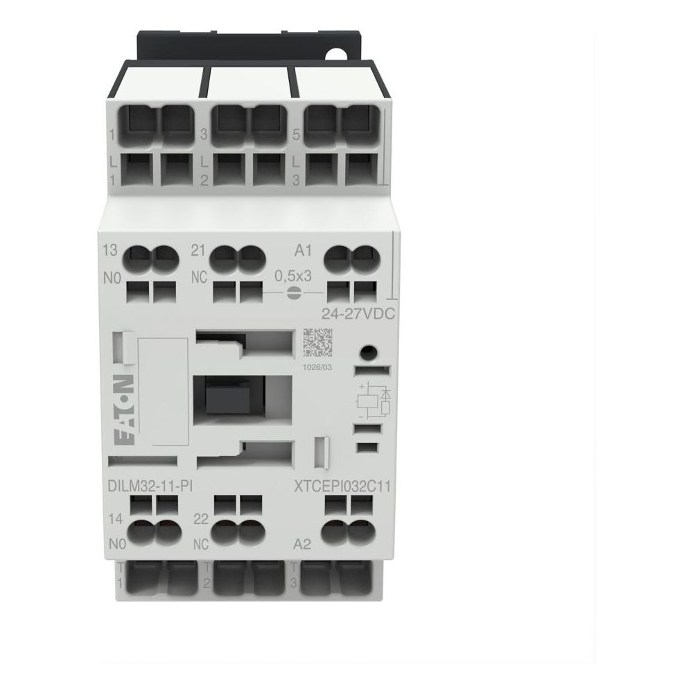 Eaton Leistungsschütz DILM DILM32-11(RDC24)-PI, 3-polig 15kW 32A, Push-in Klemmen, 24-27V... EATON-199293 4015081973774 (Abb. 5)