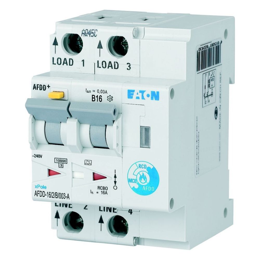 Eaton Brandschutzschalter xPole AFDD+ AFDD-16/2/B/003-A, 2-polig, B16A, 30mA, Typ A, 1872... EATON-187204 4015081822539 (Abb. 7)