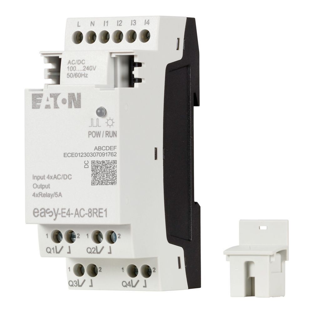 Eaton Steuerrelais easyE4 EASY-E4-UC-12RC1, 12/24V DC 24V AC, 8 Digitaleingänge, 4 Relai... EATON-197211 4015081939480 (Abb. 21)