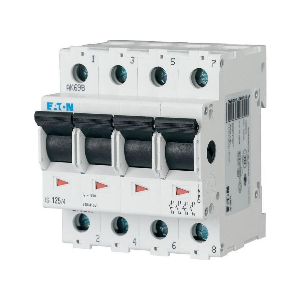 Eaton Hauptlasttrennschalter IS-63/4, 63A 415V 4-polig, 80x70,8x60mm... EATON-276277 4015082762773 (Abb. 2)