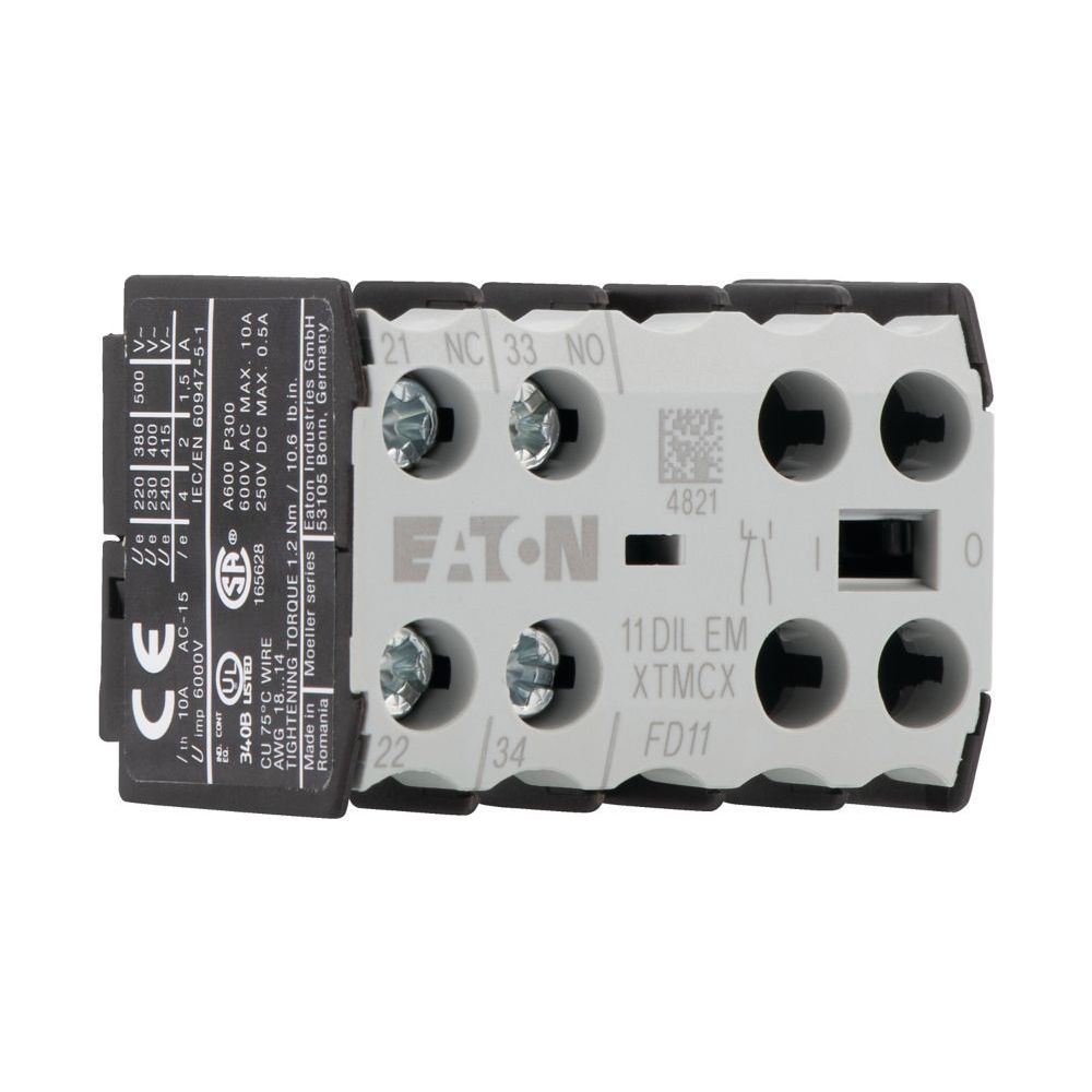 Eaton Hilfsschalterbaustein DILEM 11DILEM, 1S 1Ö, Frontbefestigung, Schraubanschluss... EATON-010080 4015080100805 (Abb. 6)