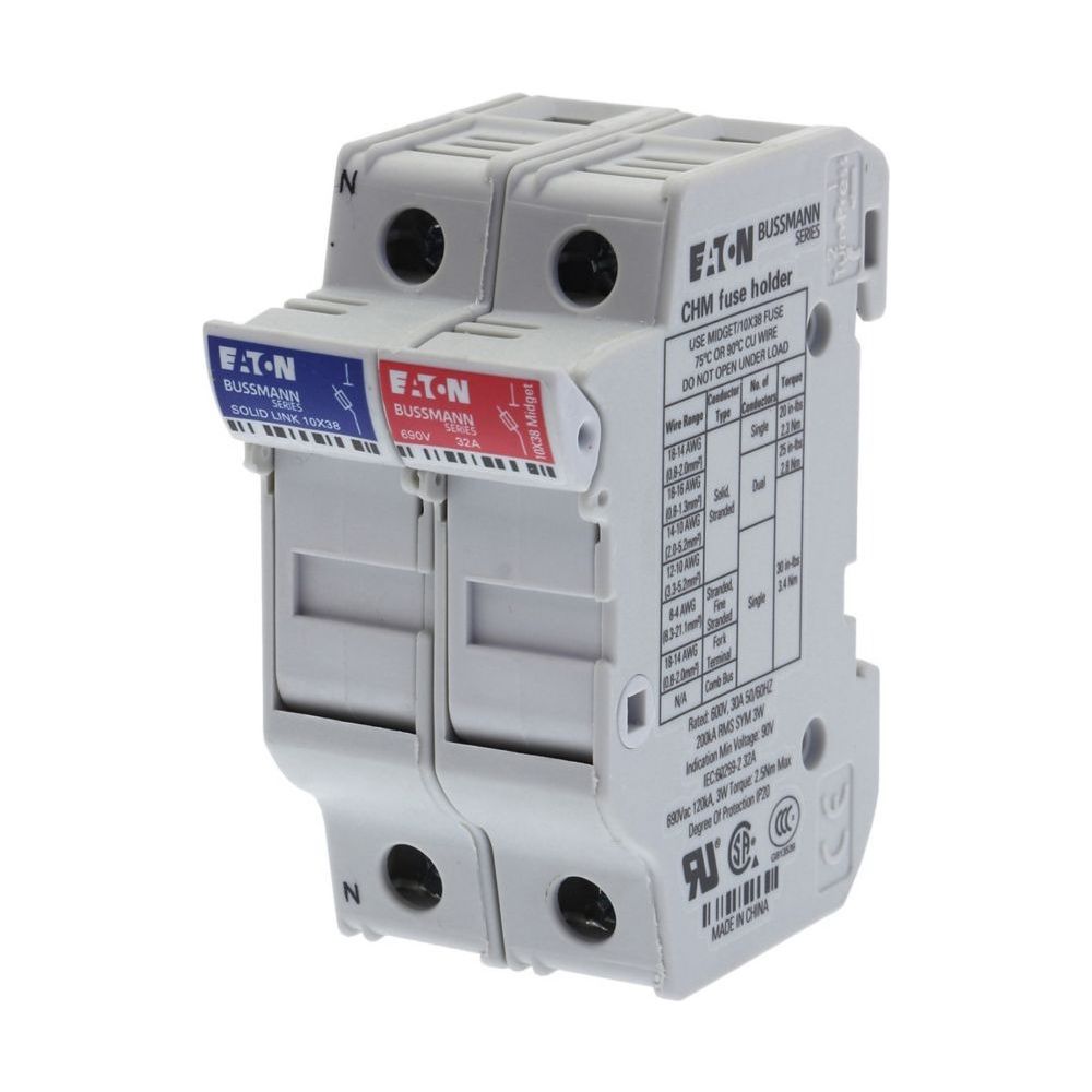 Eaton Sicherungseinsatz Bussmann C10G10, 10x38mm, 10A, 500V, gG/gL, 120kA... EATON-C10G10 5027590493390 (Abb. 13)