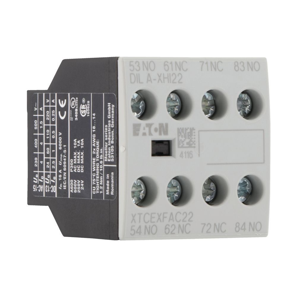 Eaton Hilfsschalterbaustein DILA DILA-XHI22, 4-polig, 2 S, 2 Ö, Frontbefestigung, Schraub... EATON-276426 4015082764265 (Abb. 6)