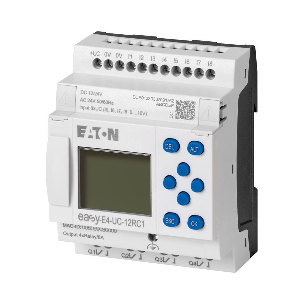 Eaton Steuerrelais easyE4 EASY-E4-UC-12RC1, 12/24V DC 24V AC, 8 Digitaleingänge, 4 Relais... EATON-197211 4015081939480 (Abb. 9)