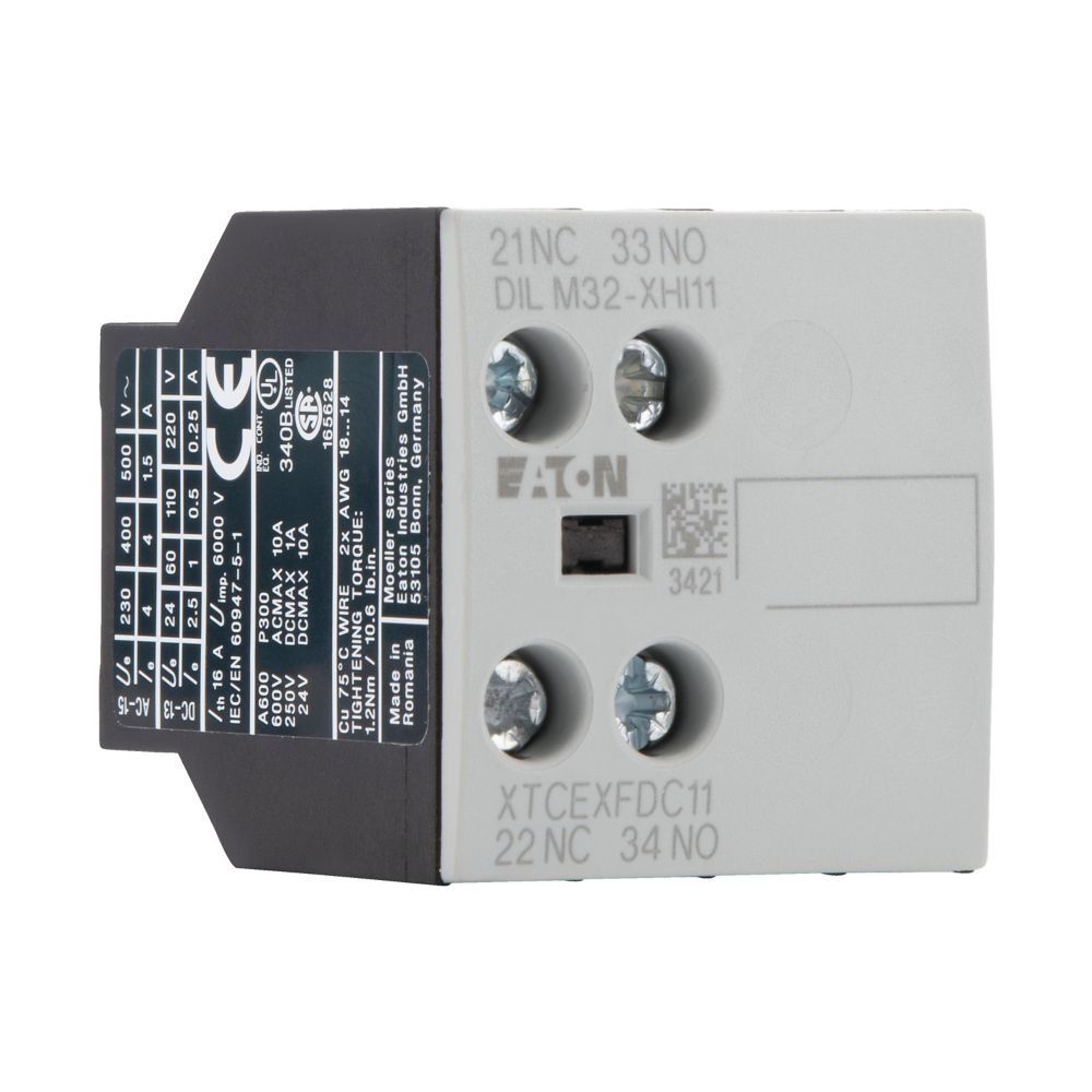 Eaton Hilfsschalterbaustein DILM DILM32-XHI11, 2-polig, Schraubklemmen, Frontbefestigung... EATON-277376 4015082773762 (Abb. 6)