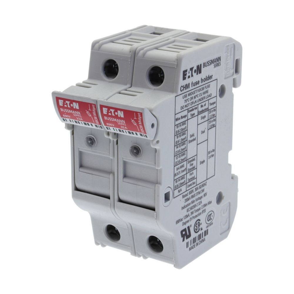 Eaton Sicherungseinsatz Bussmann C10G10, 10x38mm, 10A, 500V, gG/gL, 120kA... EATON-C10G10 5027590493390 (Abb. 14)