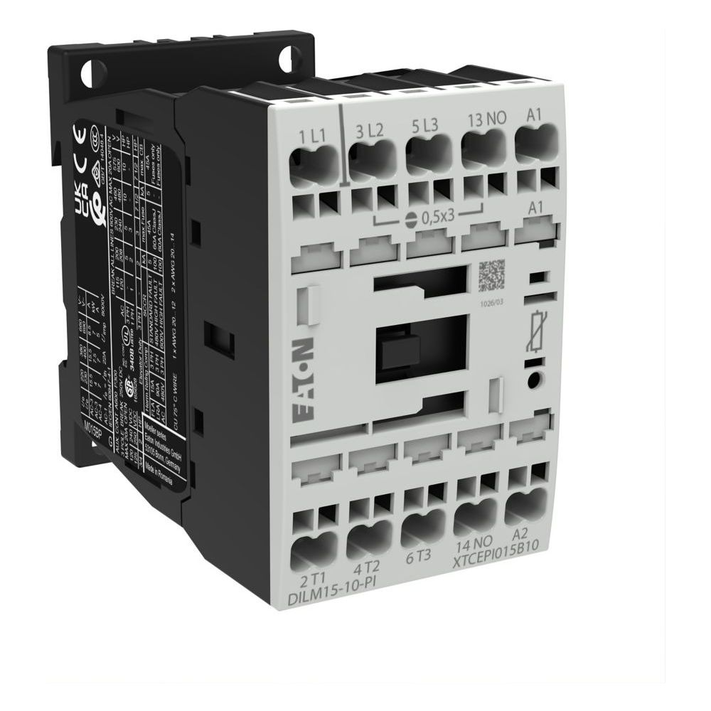 Eaton Leistungsschütz DILM DILM15-10(24VDC)-PI, 7,5kW, 24V DC, 3-polig, Push-in Klemmen... EATON-199253 4015081973378 (Abb. 3)