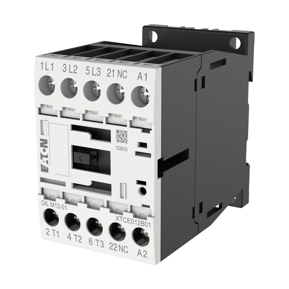 Eaton Leistungsschütz DILM12-01, 3-polig, 5,5kW, 230V 50Hz/240V 60Hz, 1 Ö, Schraubklemmen... EATON-276865 4015082768652 (Abb. 4)