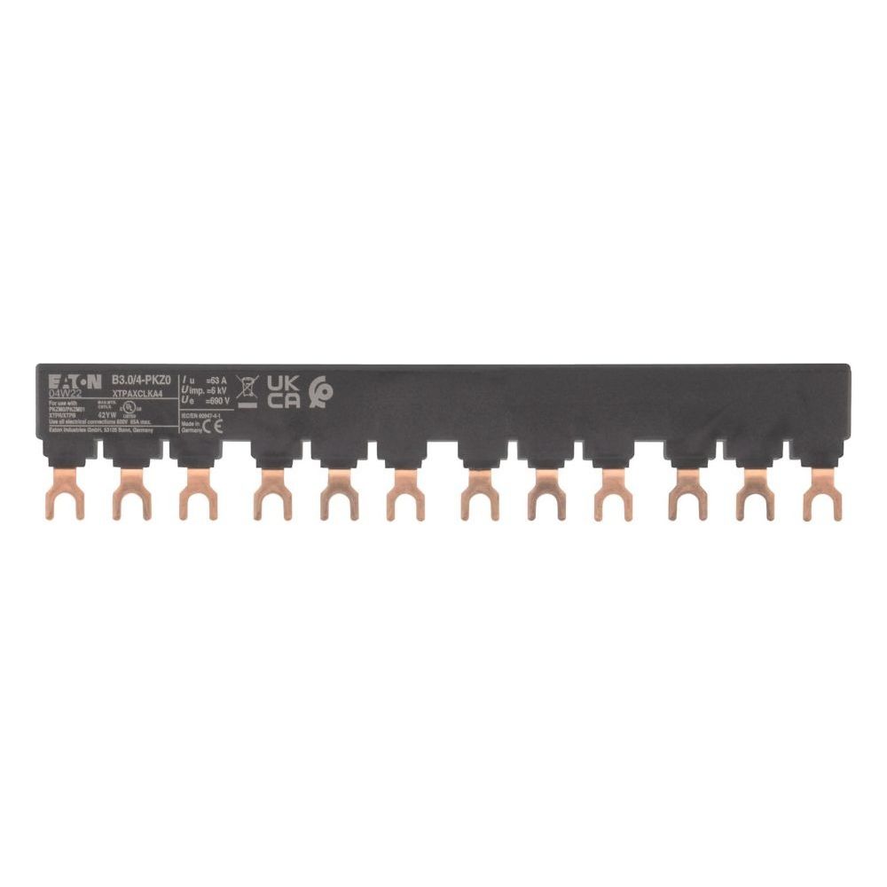 Eaton Drehstromschienenblock B3.0/4-PKZ0, 3-polig, 182mm, Schwarz... EATON-063960 4015080639602 (Abb. 5)