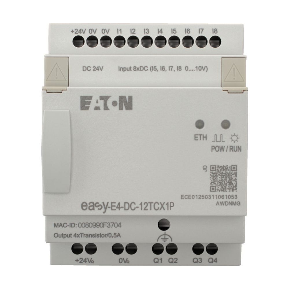 Eaton Steuerrelais easyE4 EASY-E4-DC-12TCX1P, 24 V DC, 8 Digitaleingänge, 4 Transistoraus... EATON-197507 4015081940851 (Abb. 2)