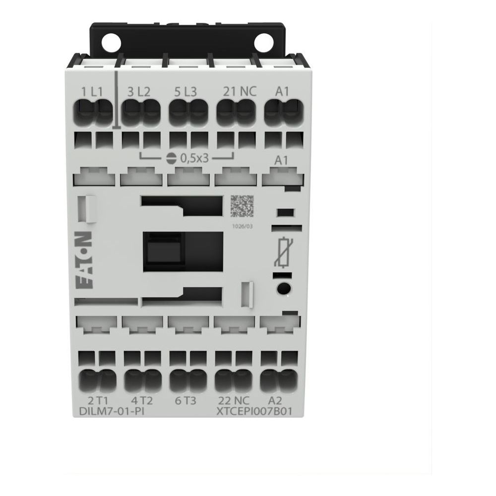 Eaton Leistungsschütz DILM DILM7-01(24VDC)-PI, 3-polig, 3kW, 24V DC, Push-in-Klemmen... EATON-199228 4015081973125 (Abb. 2)