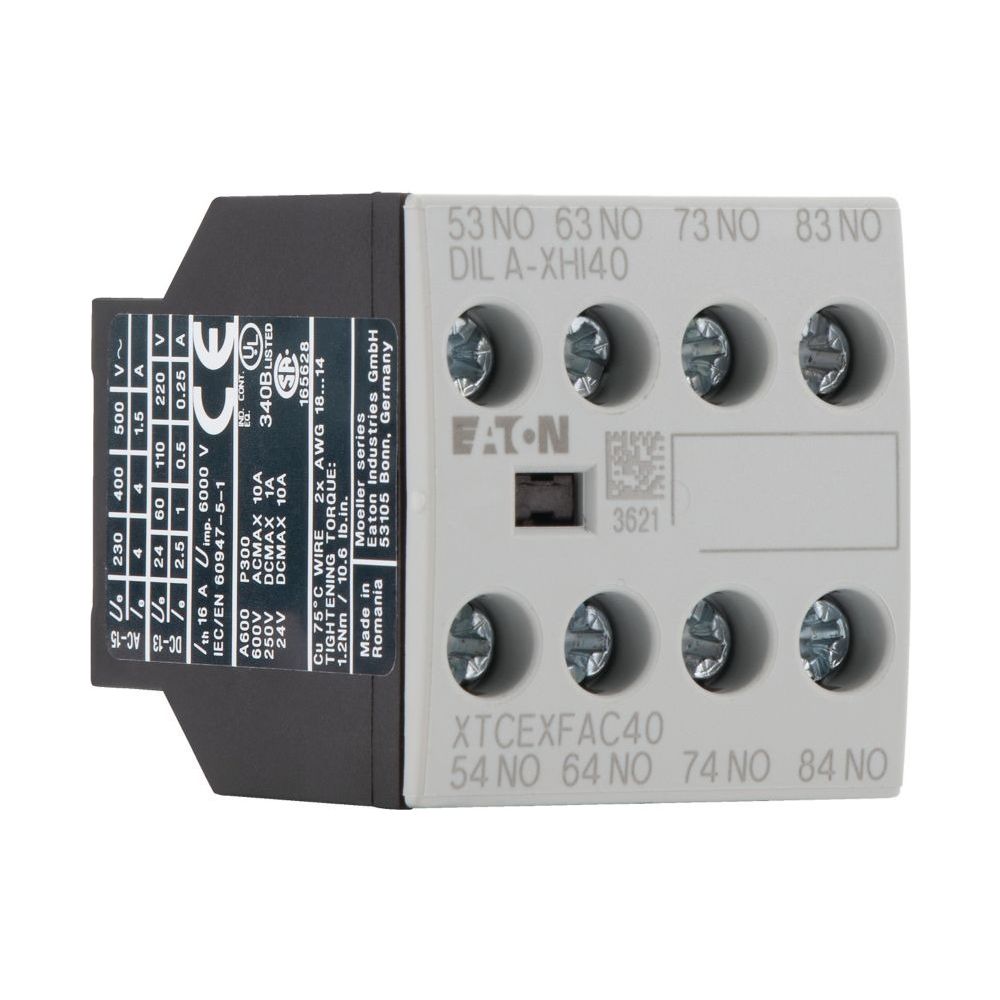 Eaton Hilfsschalterbaustein DILA DILA-XHI40, 4-polig, 16A, Schraubklemmen, Frontbefestigu... EATON-276428 4015082764289 (Abb. 6)