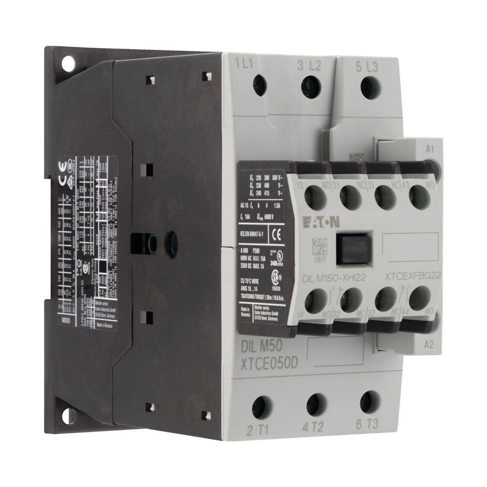 Eaton Leistungsschütz DILM50-22, 22kW, 230V 50Hz/240V 60Hz, 3-polig, Schraubklemmen... EATON-277862 4015082778620 (Abb. 6)