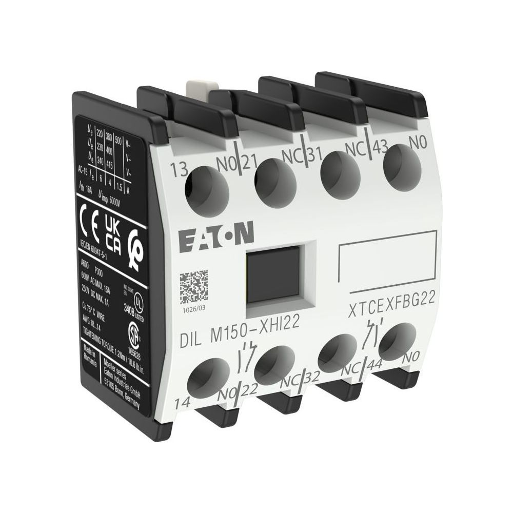 Eaton Hilfsschalterbaustein DILM DILM150-XHI22, 4-polig, 2 S, 2 Ö, Frontbefestigung, Schr... EATON-277950 4015082779504 (Abb. 6)
