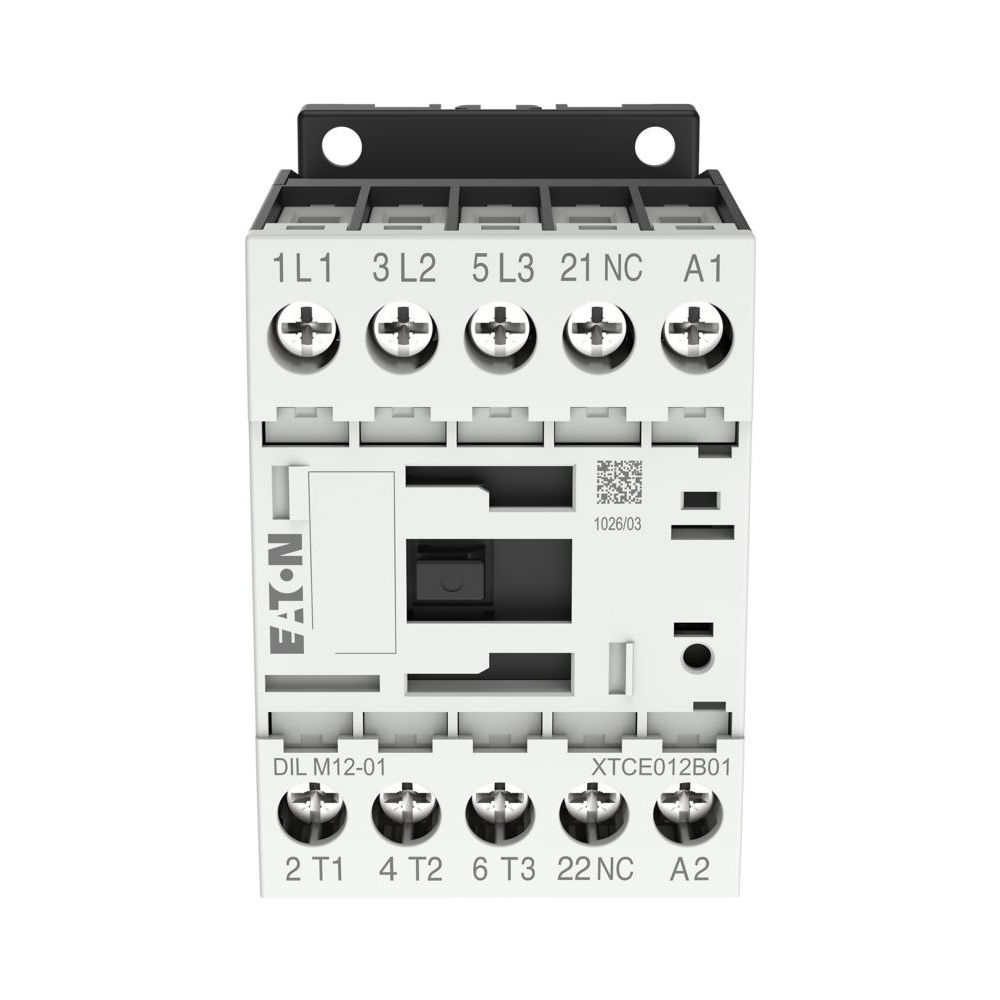 Eaton Leistungsschütz DILM12-01, 3-polig, 5,5kW, 230V 50Hz/240V 60Hz, 1 Ö, Schraubklemmen... EATON-276865 4015082768652 (Abb. 5)