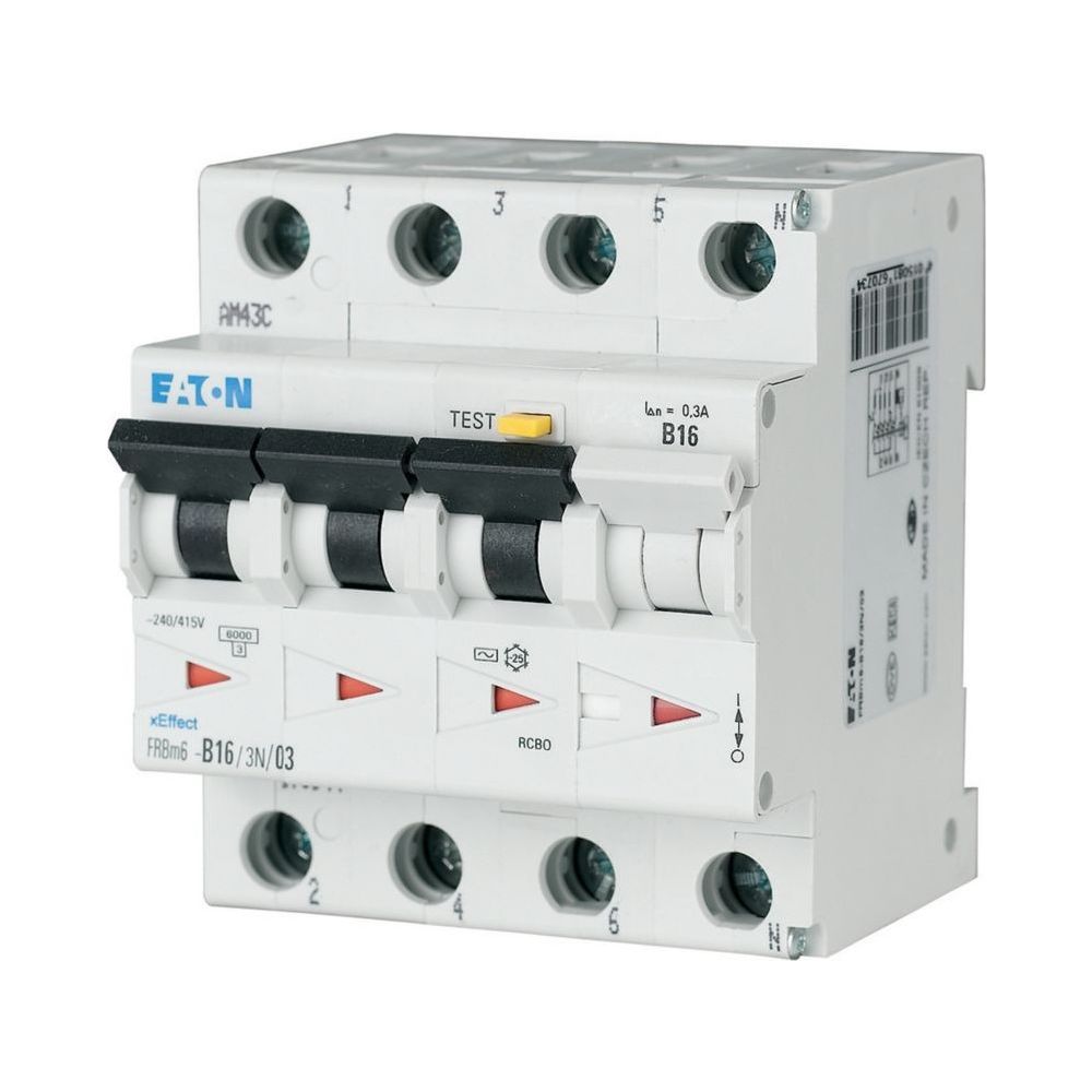 Eaton FI/LS-Schalter FRBm6 FRBM6-C16/3N/01-A, 16A, 100mA, 4-polig... EATON-170929 4015081670604 (Abb. 2)