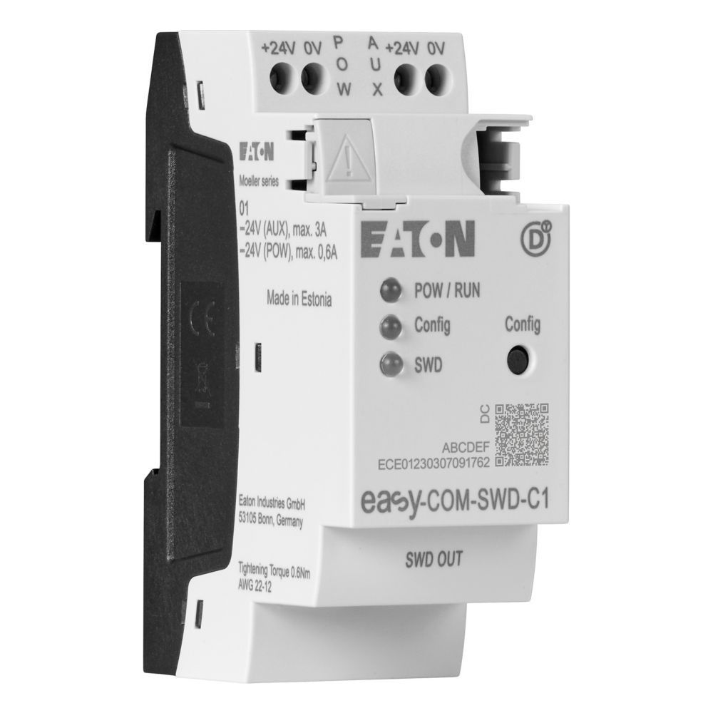 Eaton Kommunikationsmodul easyE4 EASY-COM-SWD-C1, 24Vdc, 90x36x58mm... EATON-199452 4015081978434 (Abb. 3)