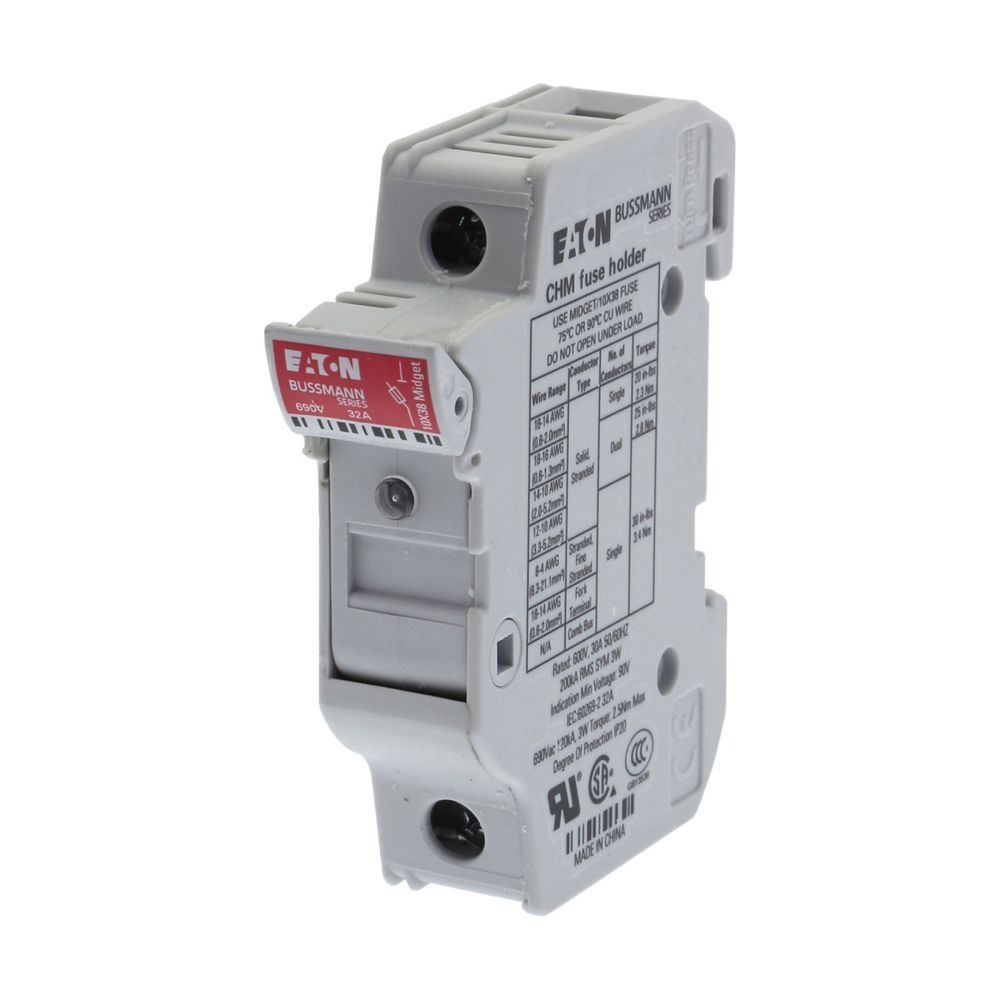 Eaton Sicherungseinsatz Bussmann C10G10, 10x38mm, 10A, 500V, gG/gL, 120kA... EATON-C10G10 5027590493390 (Abb. 19)