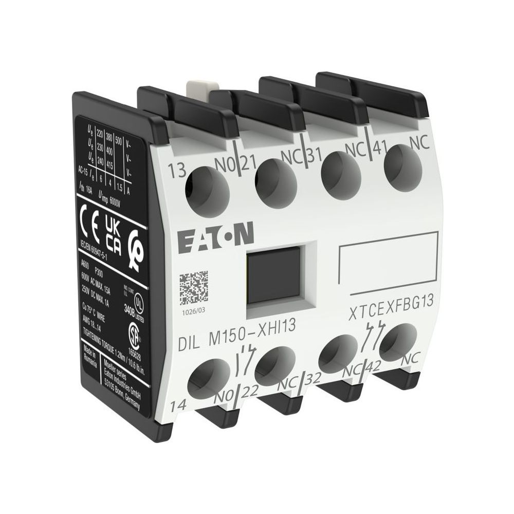 Eaton Hilfsschalterbaustein DILM DILM150-XHI13, 4-polig, 16A, 1S/3Ö, Frontbefestigung, Sc... EATON-277951 4015082779511 (Abb. 3)