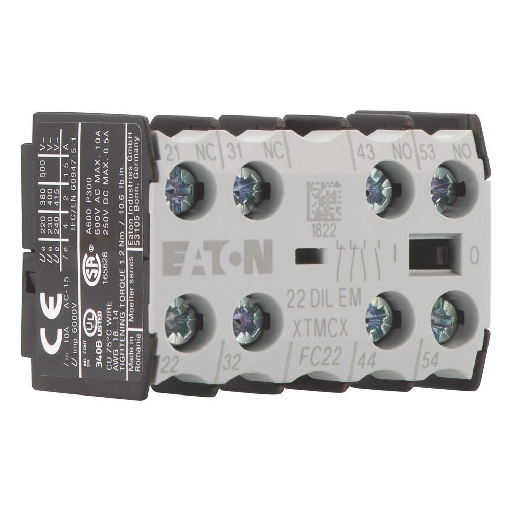 Eaton Hilfsschalterbaustein DILEM 22DILEM, 4-polig, 2 S, 2 Ö, Frontbefestigung, Schraubkl... EATON-010112 4015080101123 (Abb. 6)