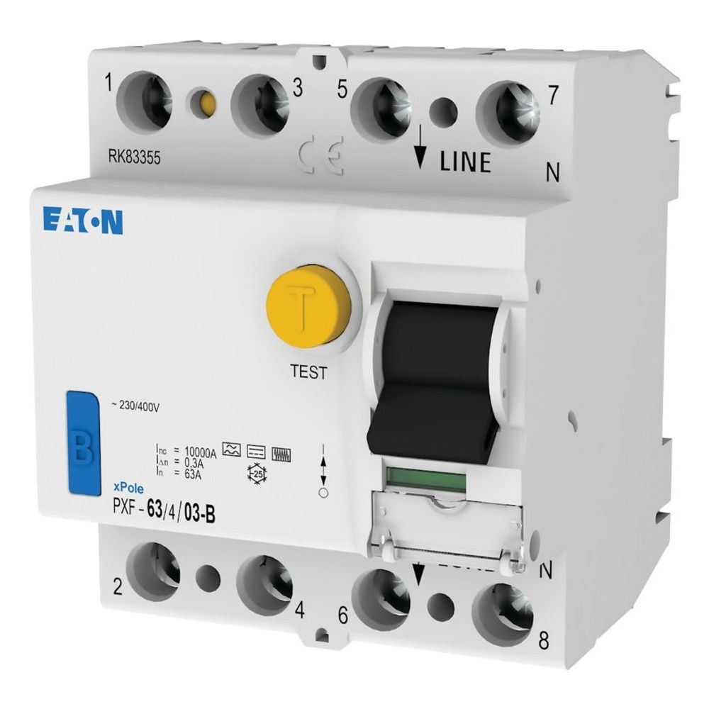 Eaton Fehlerstromschutzschalter xPole PXF-63/4/03-B, 63A, 4p, 300mA, Typ B, Grau... EATON-300303 9010238110595 (Abb. 3)