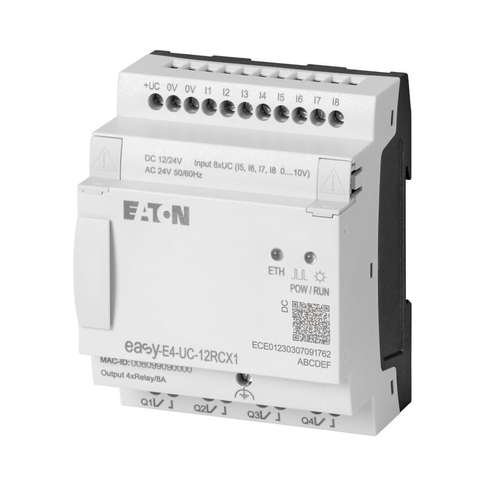 Eaton Steuerrelais easyE4 EASY-E4-UC-12RCX1, 12/24V DC 24V AC, 72x90x58mm... EATON-197212 4015081939473 (Abb. 4)