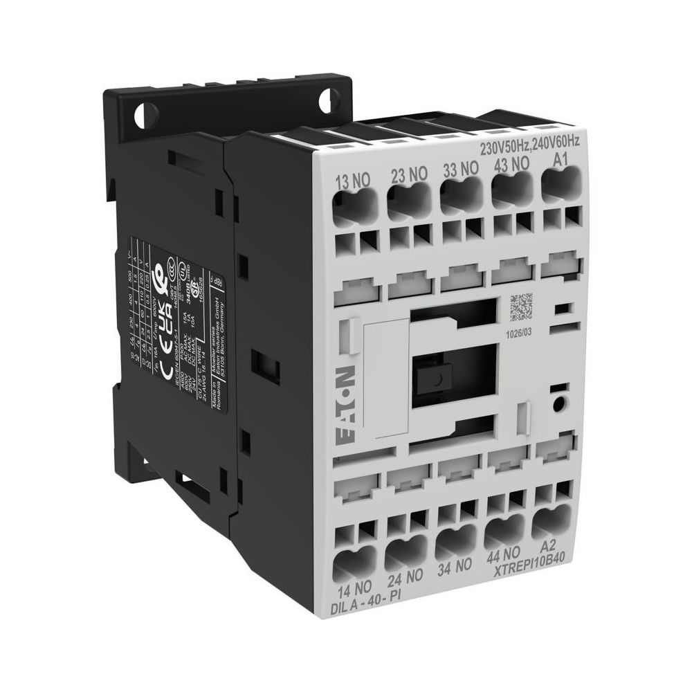 Eaton Hilfsschütz DILA DILA-40, 230V 50Hz 240V 60Hz, 4 Schließer, Push-in-Klemmen, 68x45x... EATON-199204 4015081972883 (Abb. 6)