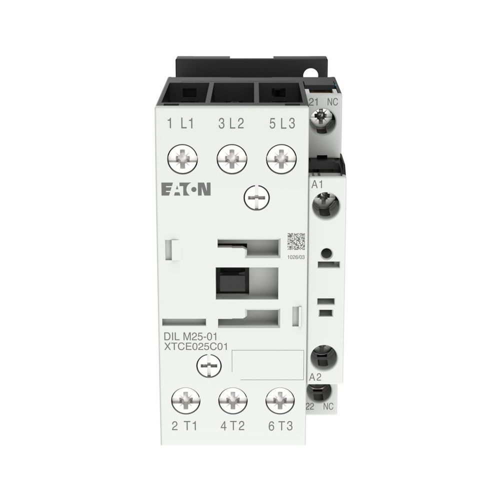 Eaton Leistungsschütz DILM25-01, 11kW, 230V 50Hz, 240V 60Hz, 3-polig, 1 Ö, 85x45x97mm... EATON-277164 4015082771645 (Abb. 5)