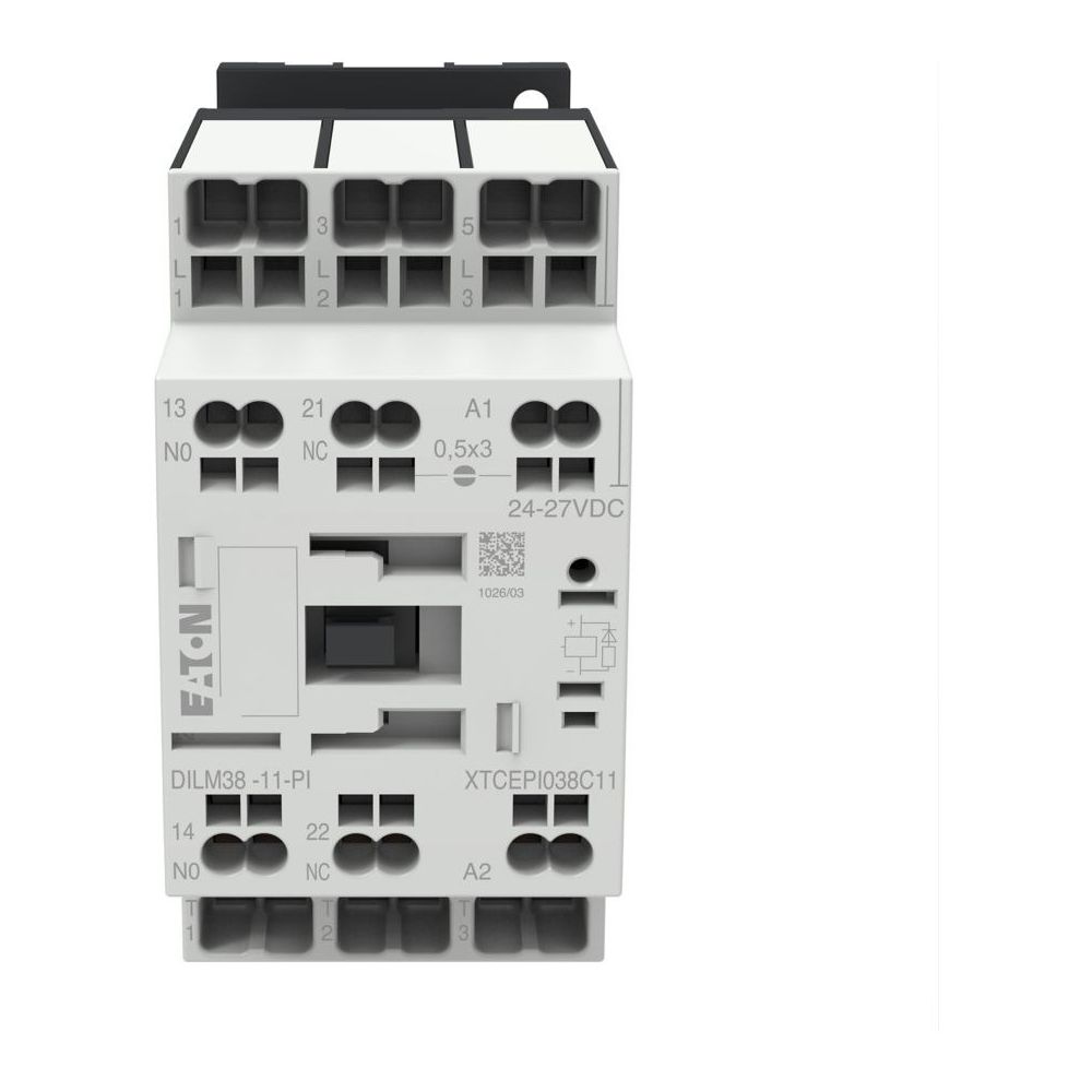 Eaton Leistungsschütz DILM DILM38-11(RDC24)-PI, 18,5kW 3-polig, Push-in Klemmen... EATON-199298 4015081973828 (Abb. 5)