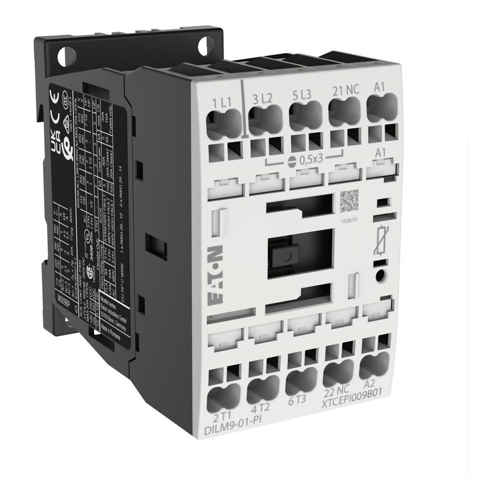 Eaton Leistungsschütz DILM DILM9-01(24VDC)-PI, 3-polig 4kW, 24V DC, Push-in-Klemmen... EATON-199238 4015081973224 (Abb. 3)