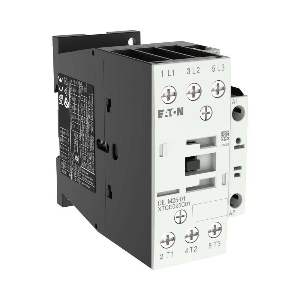 Eaton Leistungsschütz DILM25-01, 11kW, 230V 50Hz, 240V 60Hz, 3-polig, 1 Ö, 85x45x97mm... EATON-277164 4015082771645 (Abb. 6)