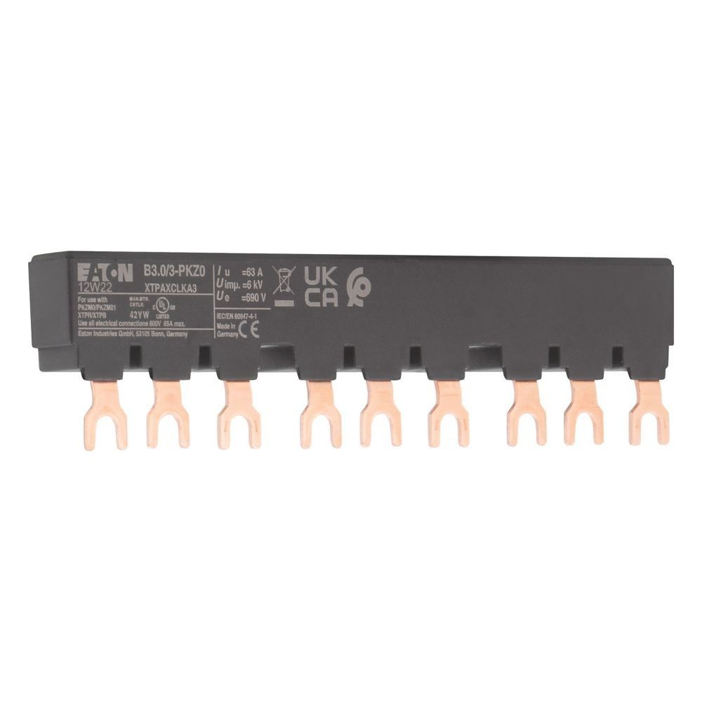 Eaton Drehstromschienenblock B3 B3.0/3-PKZ0, 3-polig, 135mm, Schwarz... EATON-232289 4015082322892 (Abb. 6)