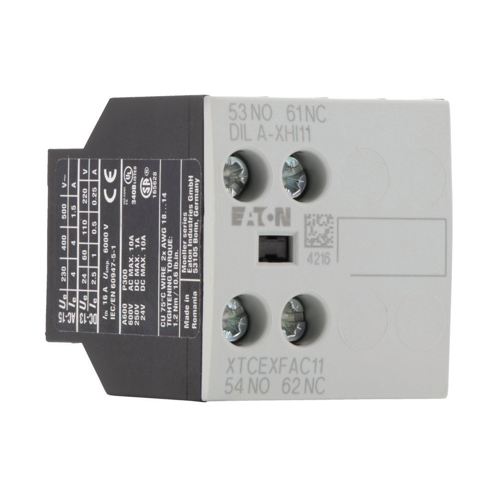 Eaton Hilfsschalterbaustein DILA DILA-XHI11, 2-polig, 1 S, 1 Ö, Frontbefestigung, Schraub... EATON-276421 4015082764210 (Abb. 6)
