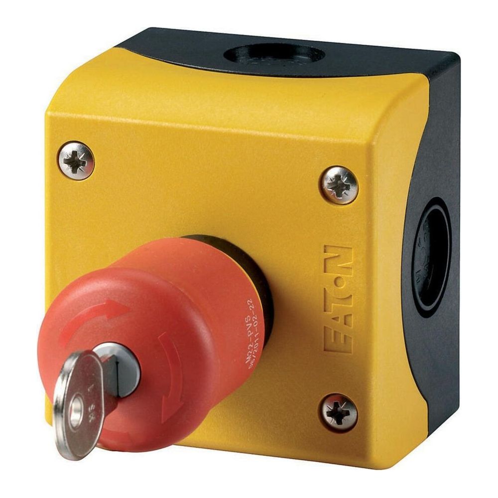 Eaton Not-Halt-Taster M22 M22-PVS/KC11/IY, 38mm, Kunststoff, Gelb/Rot... EATON-216523 4015082165239 (Abb. 3)