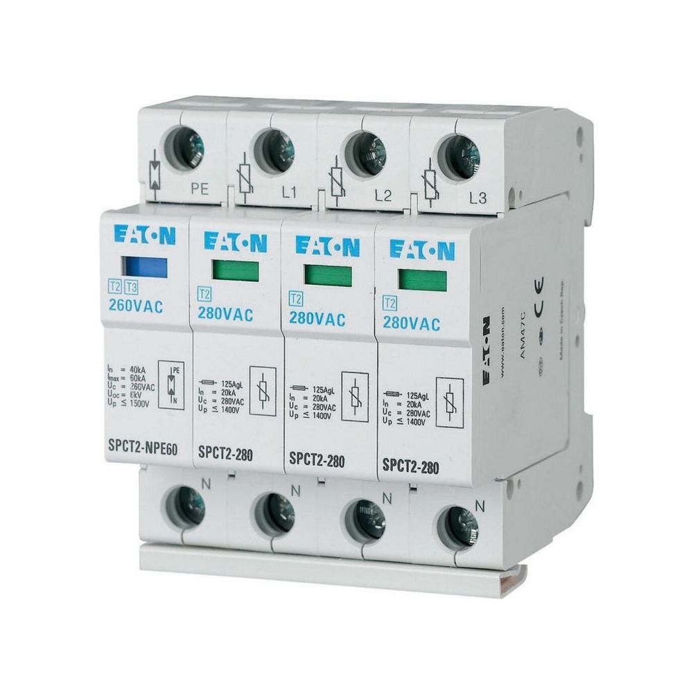 Eaton Überspannungsschutzgerät xPole SPCT2-280-3+NPE, 20 kA, 280V, 4 TE... EATON-167620 4015081640683 (Abb. 2)