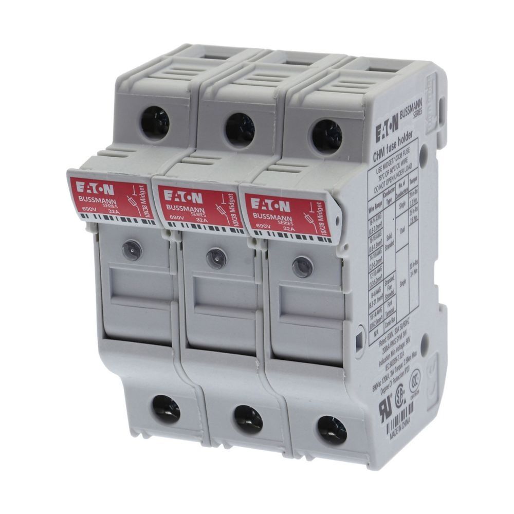 Eaton Sicherungseinsatz Bussmann C10G10, 10x38mm, 10A, 500V, gG/gL, 120kA... EATON-C10G10 5027590493390 (Abb. 16)