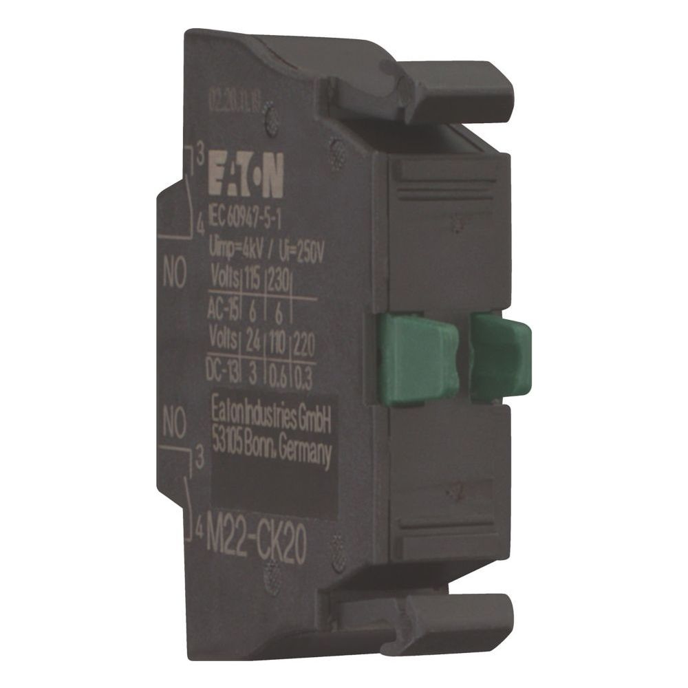 Eaton Kontaktelement M22 M22-CK20, Cage Clamp, Frontbefestigung, 2 S... EATON-107898 4015081075355 (Abb. 6)