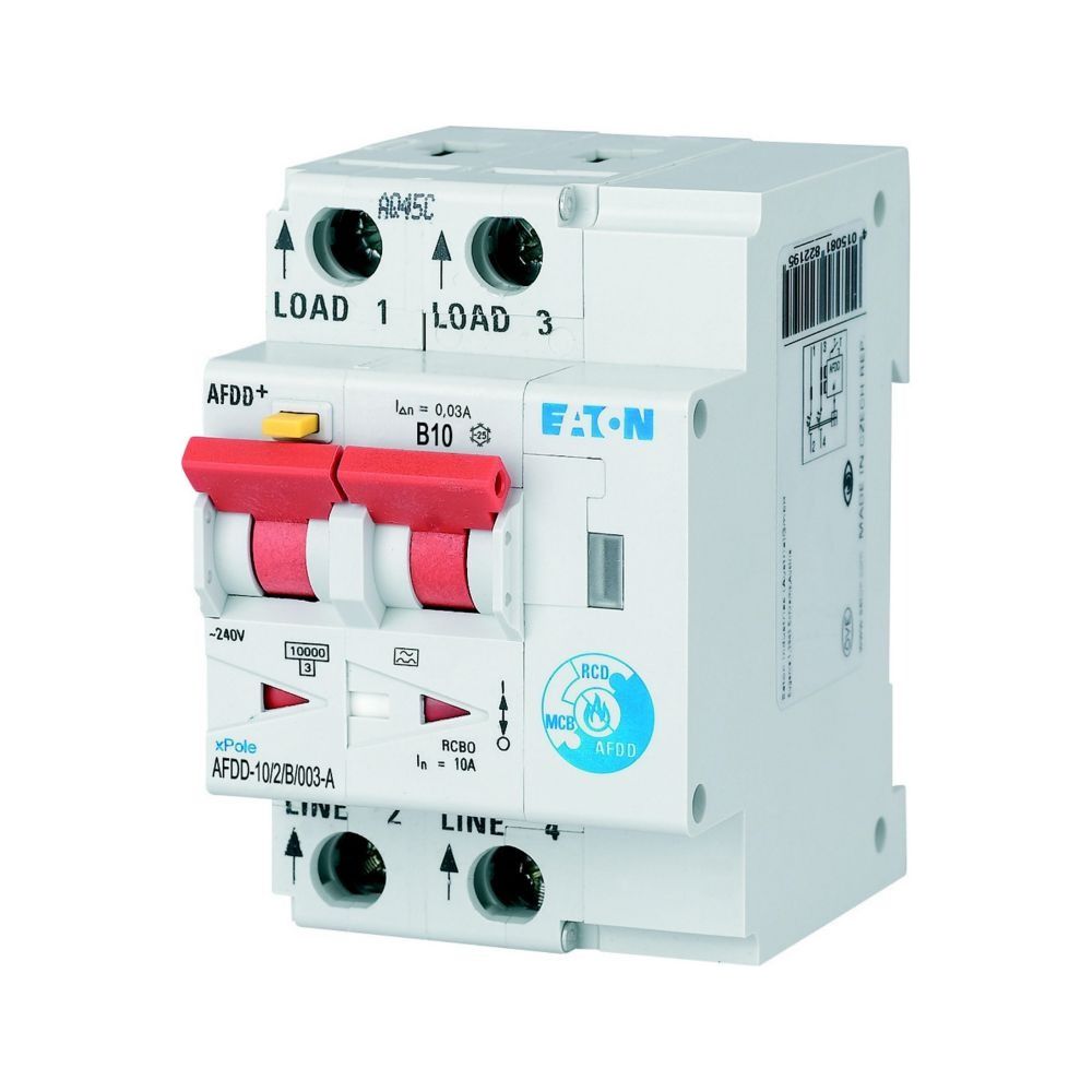 Eaton Brandschutzschalter AFDD+ AFDD-10/2/B/003-A, 2-polig, 10A, 30mA, Typ A... EATON-187168 4015081822171 (Abb. 9)