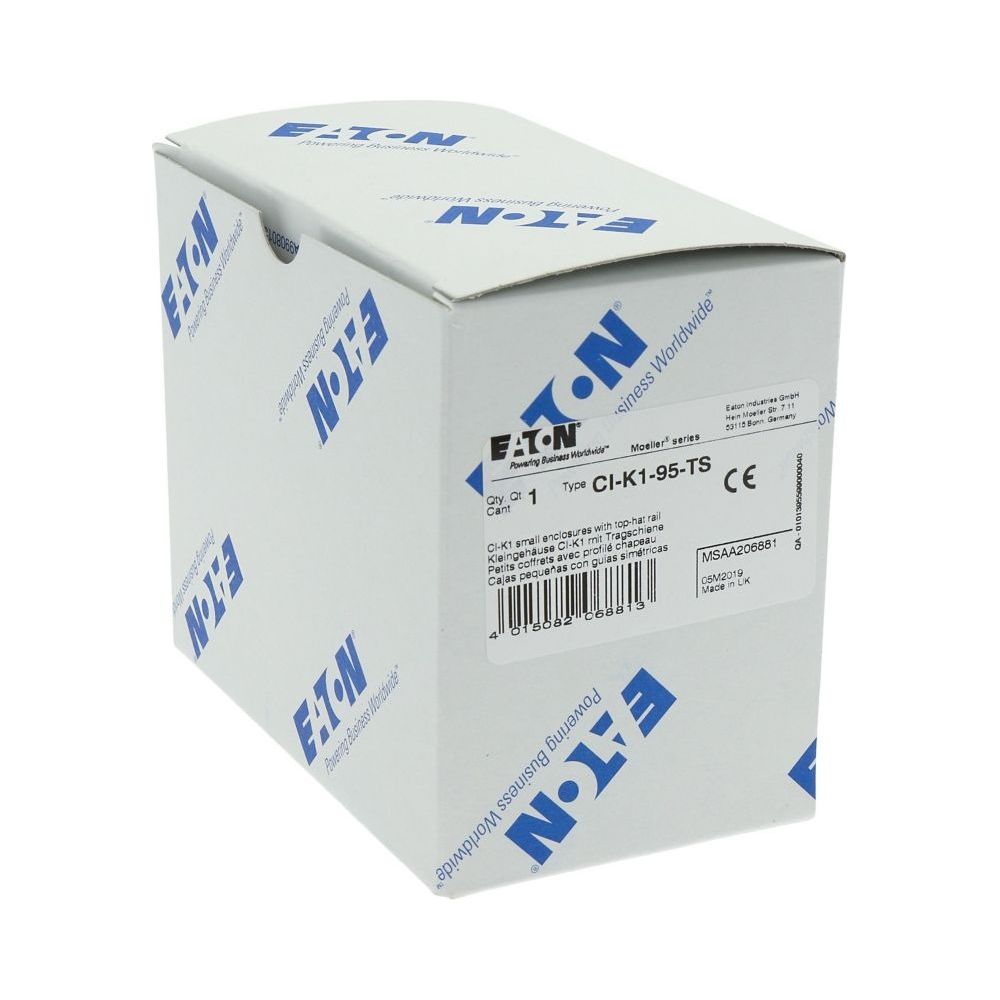 Eaton Isolierstoffgehäuse CI-K CI-K1-95-TS, 120x80x95mm, Polycarbonat, Schwarz/Hellgrau... EATON-206881 4015082068813 (Abb. 19)