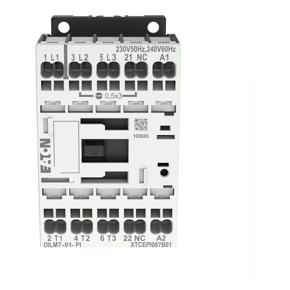 Eaton Leistungsschütz DILM DILM7-01(230V50HZ,240V60HZ)-PI, 3kW, 1 Ö, Push-in-Klemmen... EATON-199224 4015081973088 (Abb. 5)