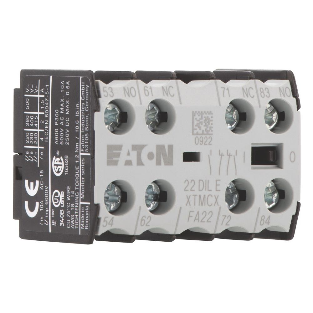 Eaton Hilfsschalterbaustein DILE 22DILE, 4-polig, 2 S, 2 Ö, Frontbefestigung, Schraubklem... EATON-010288 4015080102885 (Abb. 6)