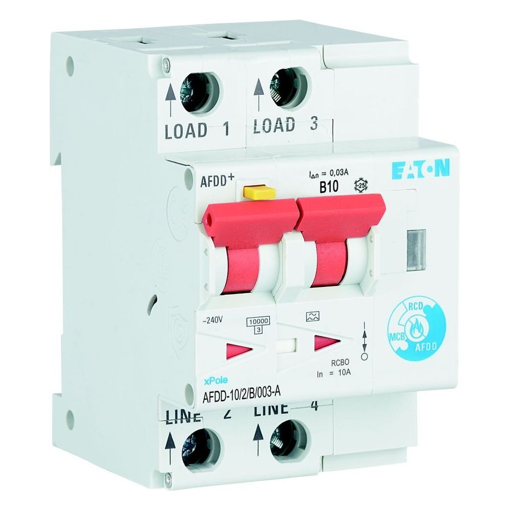 Eaton Brandschutzschalter AFDD+ AFDD-10/2/B/003-A, 2-polig, 10A, 30mA, Typ A... EATON-187168 4015081822171 (Abb. 8)